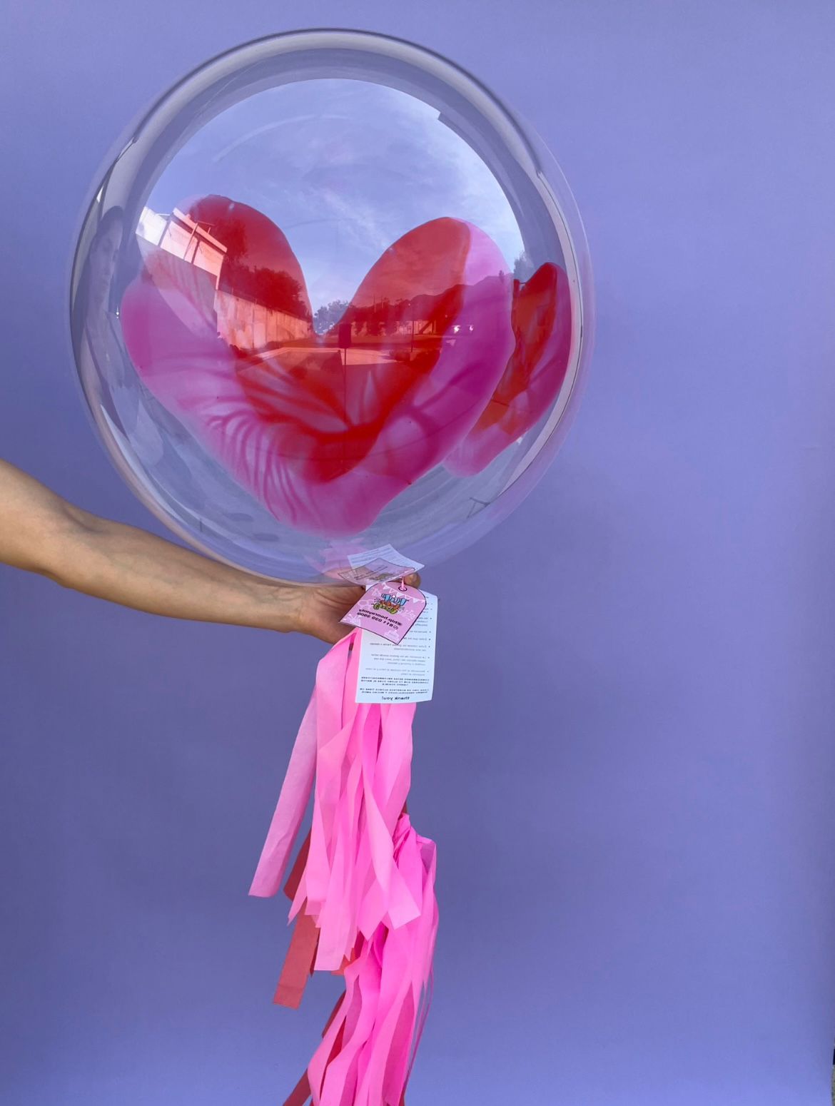 Globo burbuja corazón
