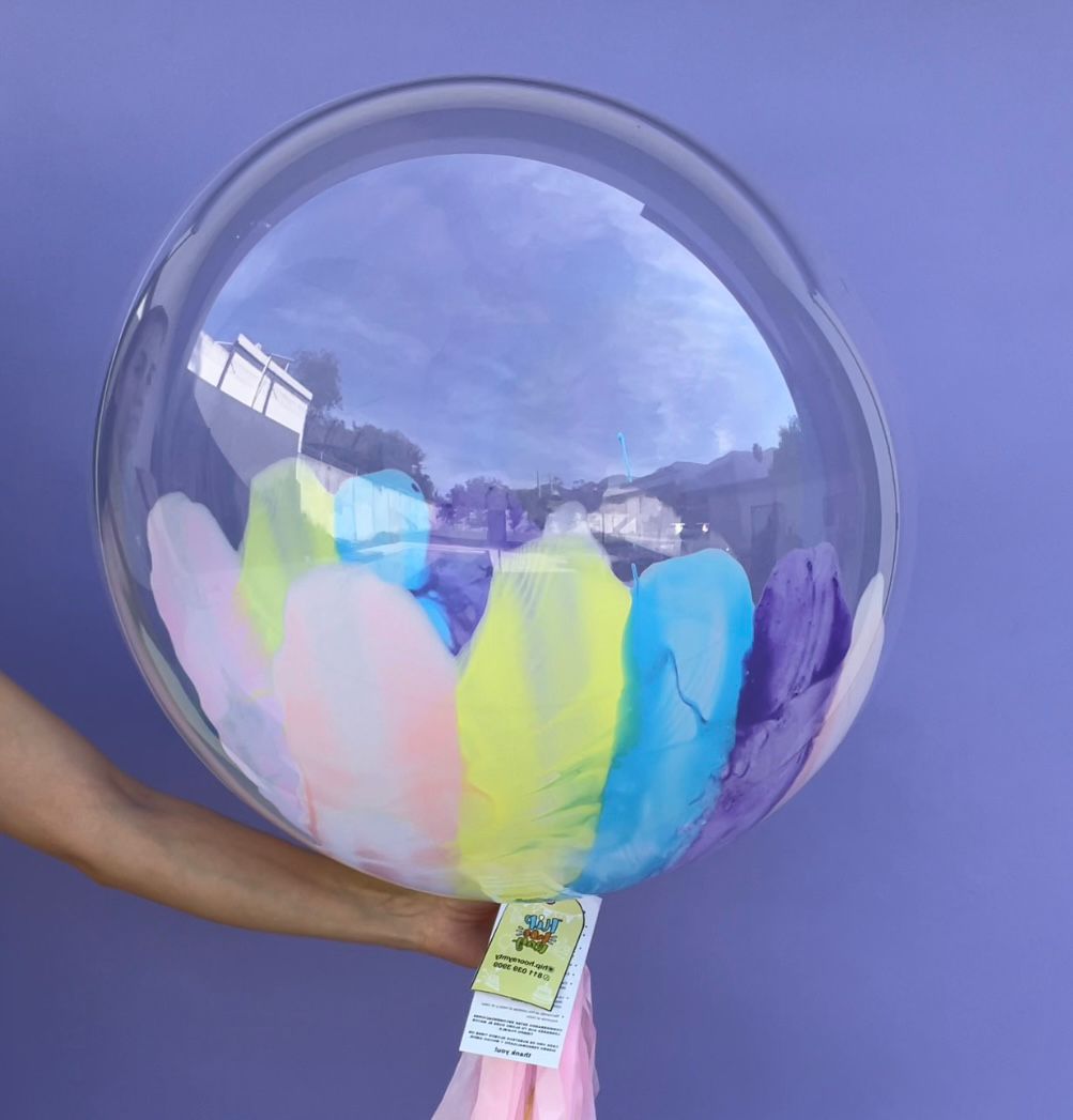 Globo burbuja rayas