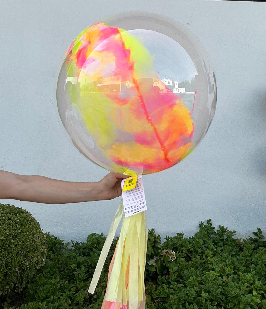 Globo burbuja stripe