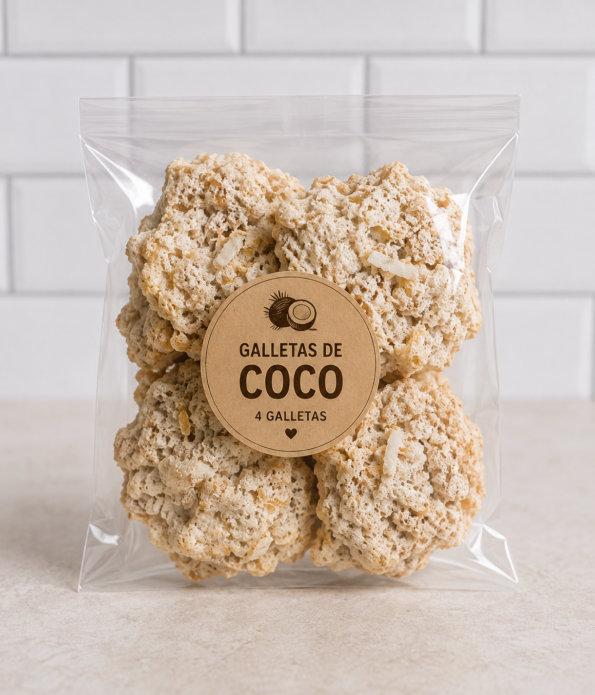 Galletas de coco Paquete de 4