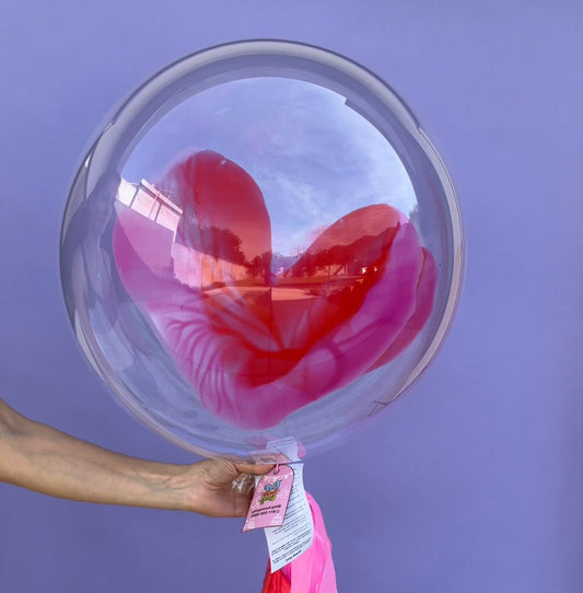 Globo burbuja corazón