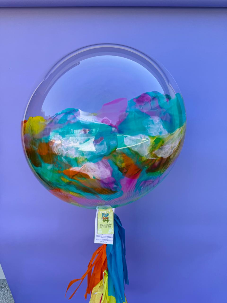 Globo burbuja mitad