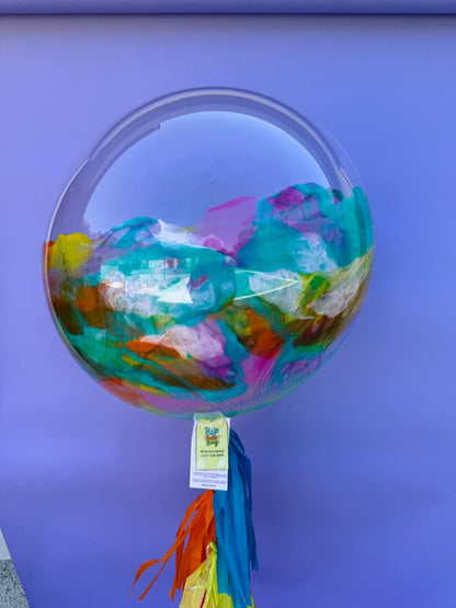 Globo burbuja mitad