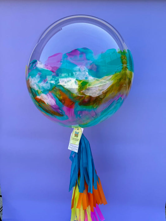 Globo burbuja mitad