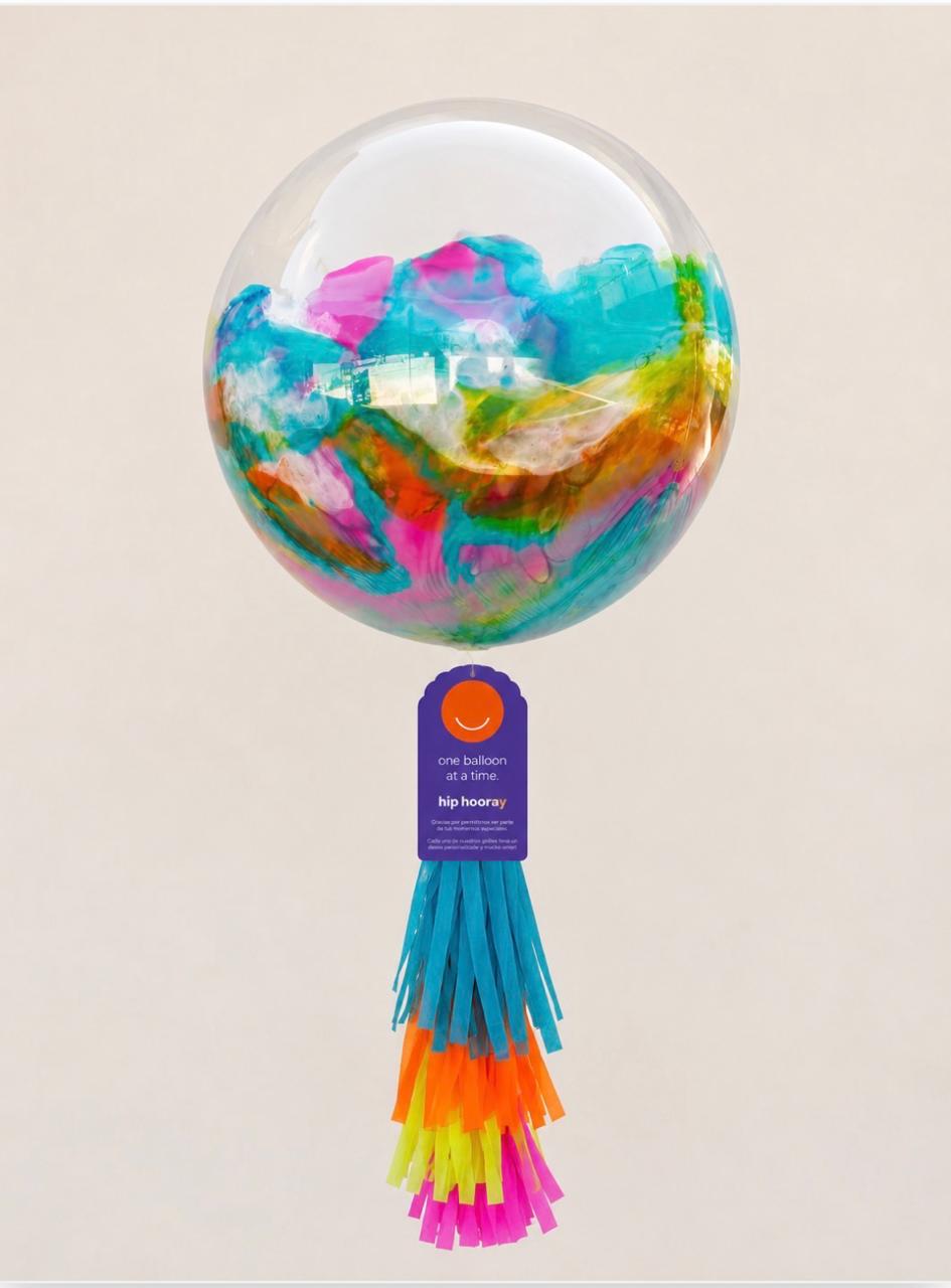 Globo burbuja mitad